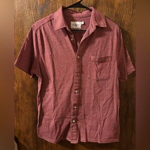 Goodfellow & Co Red Casual Button Down Shirt